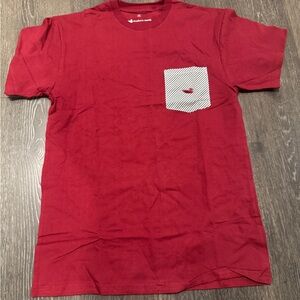 NWT-Southern Marsh Red Short Sleeve Tee with Pocket-Small